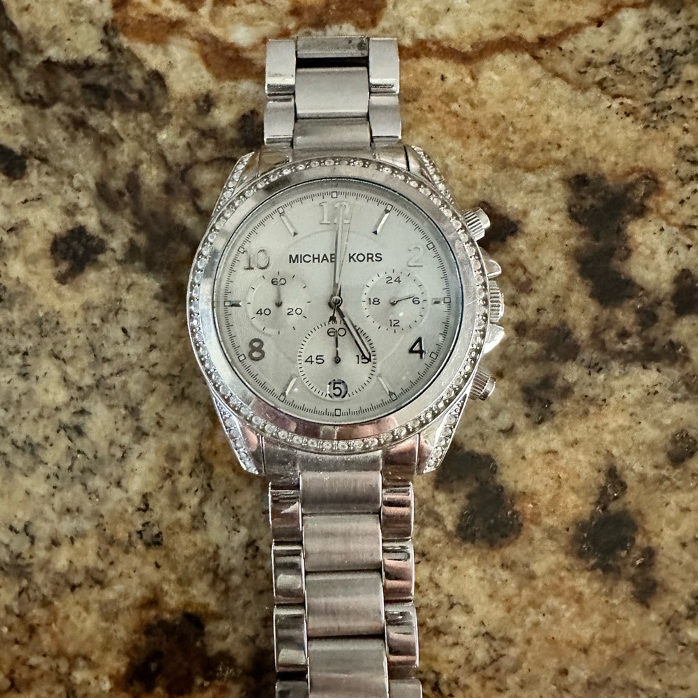 Michael Kors Silver Chronograph Watch